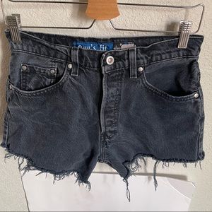 Levis Vintage Silver Tab High Waisted Cut Offs
